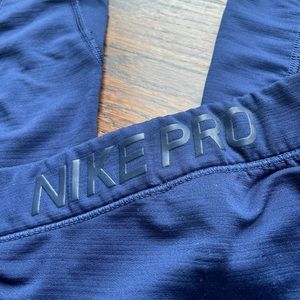 Blue NikePro leggings